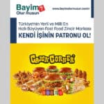 Türkiye’nin Yerli ve Milli En Hızlı Büyüyen Fast Food Zincir Markası ile KENDİ İŞİNİN PATRONU OL