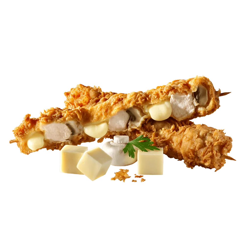 Cajun Skewer with Cheese & Mushroom