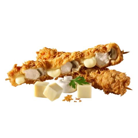 Cajun Skewer with Cheese & Mushroom