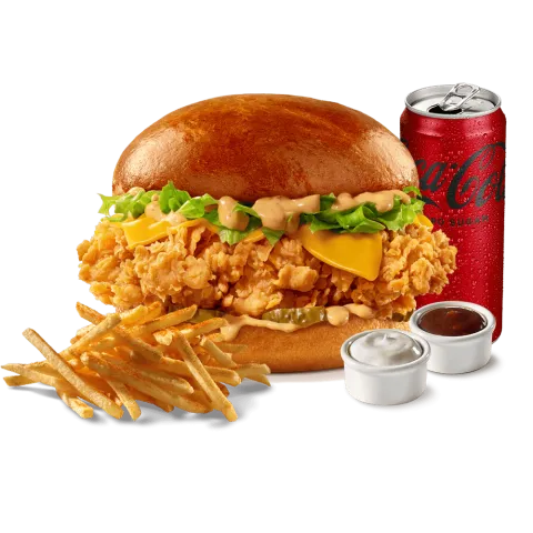 Cajun Chessy Burger